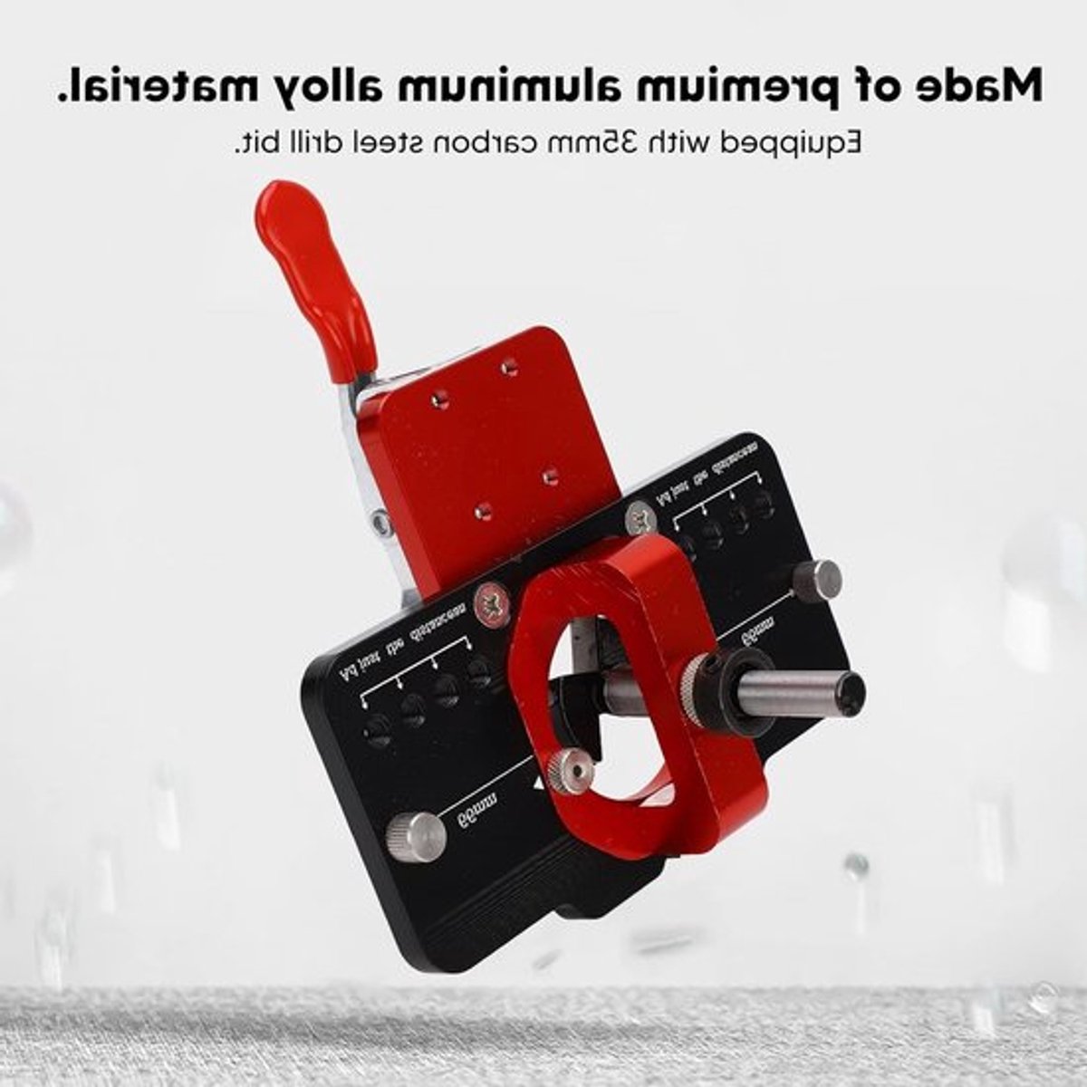 Precisie scharnier mal voor 35mm deuren, verstelbare aluminium mal voor kast hardware en houtbewerking