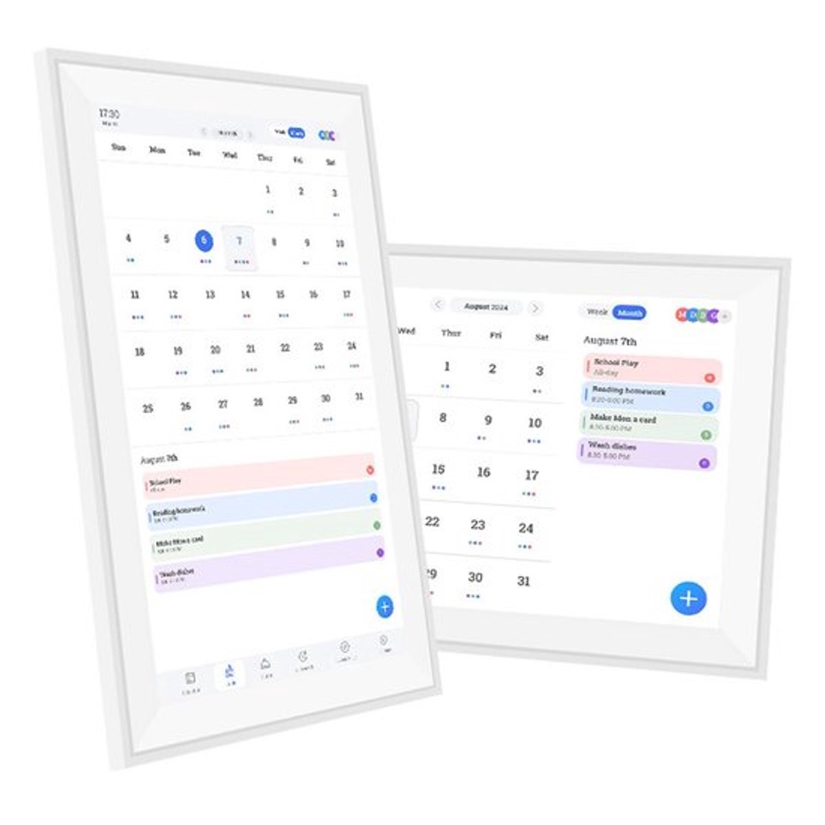 Digitale Agenda 15,6 Inch - Elektronische Kalenderwand - Slimme Familieplanner - Interactief Touchscreen - HD Weergave - EU Plug 100-240V