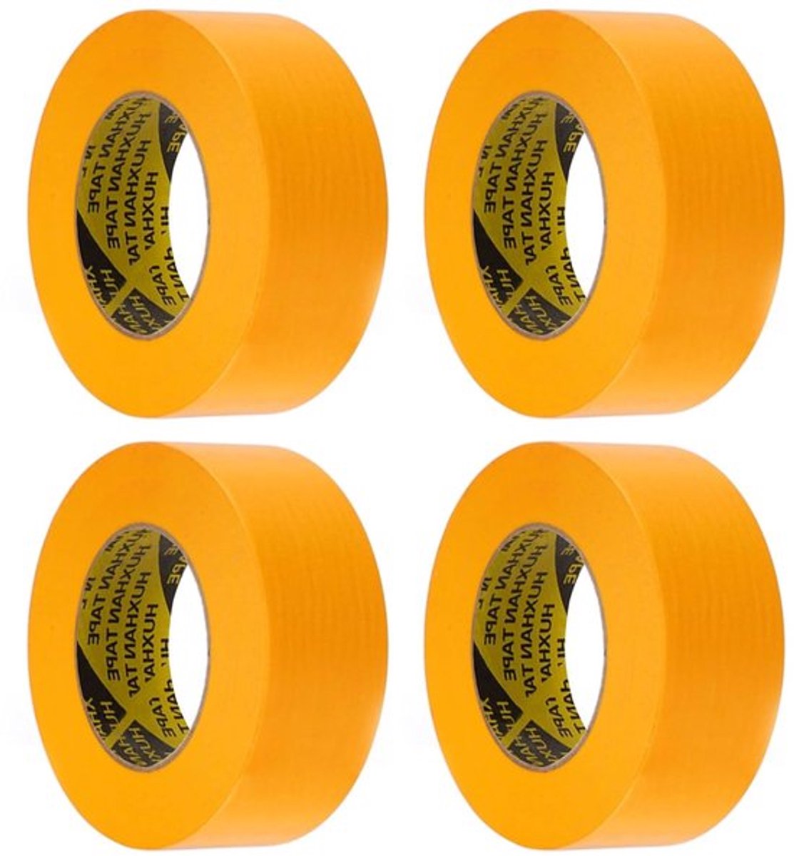 Crepe Papier Tape - 4 Rollen van 30 mm x 50 m, Verwijderbaar en Restvrij voor Schilderen, Decoreren en Klussen, Binnen en Buiten