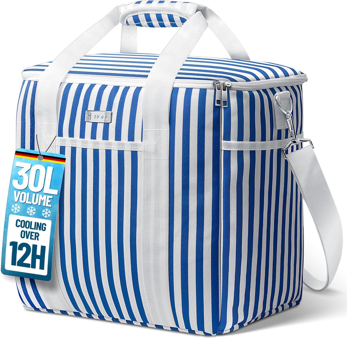 SnelShoppen - Grote Opvouwbare Koeltas 30 Liter - Waterdichte Isoleertas voor Auto, Winkelen, Picknick en Lunch - Lekvrij, Geïsoleerd, Ideaal voor Fee