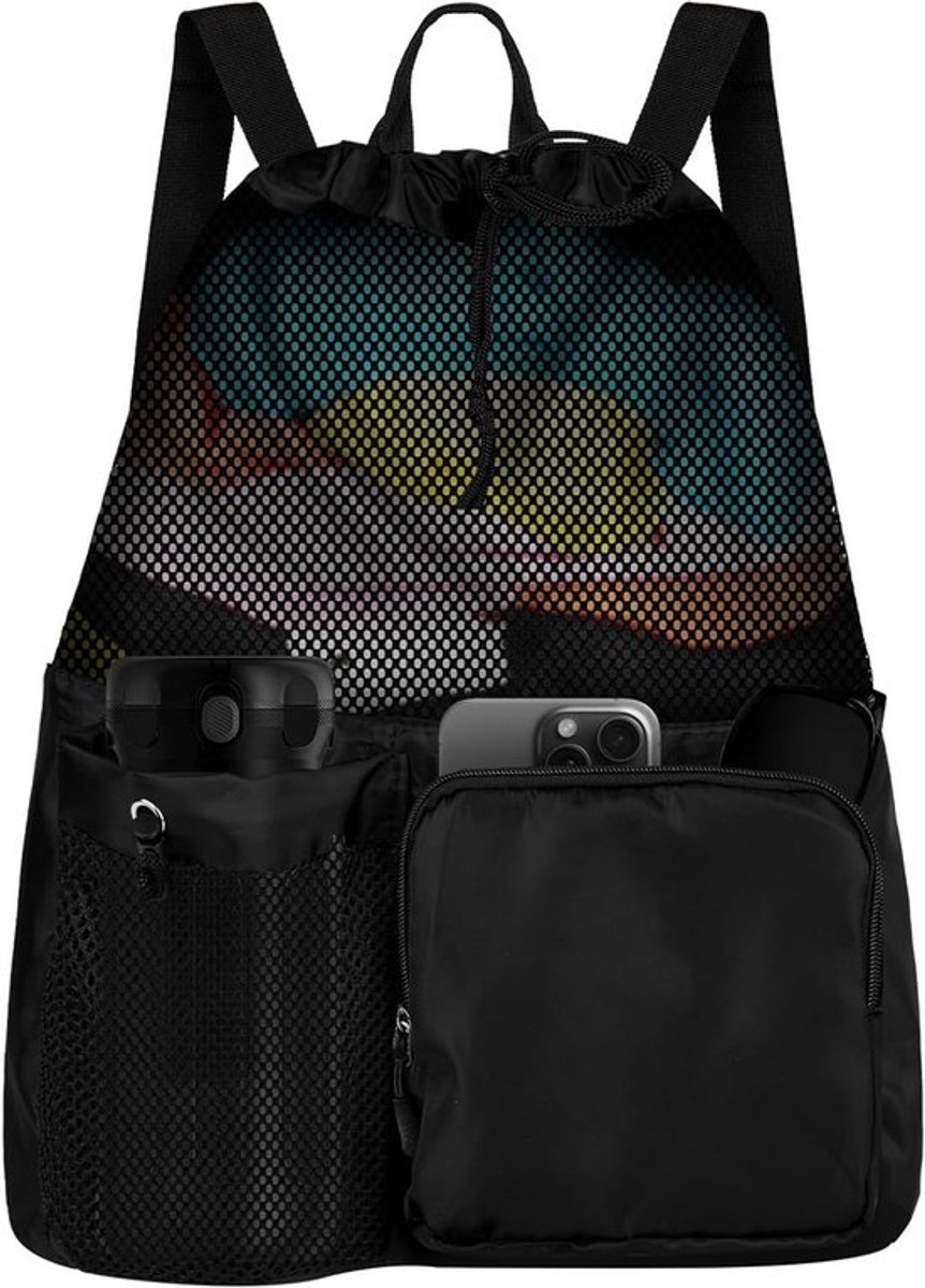 Ruime Mesh Rugzak voor het Strand - Waterdichte Reis- en Zwemtas voor Unisex Gebruik, Ideaal voor Sport en Outdoor Activiteiten
