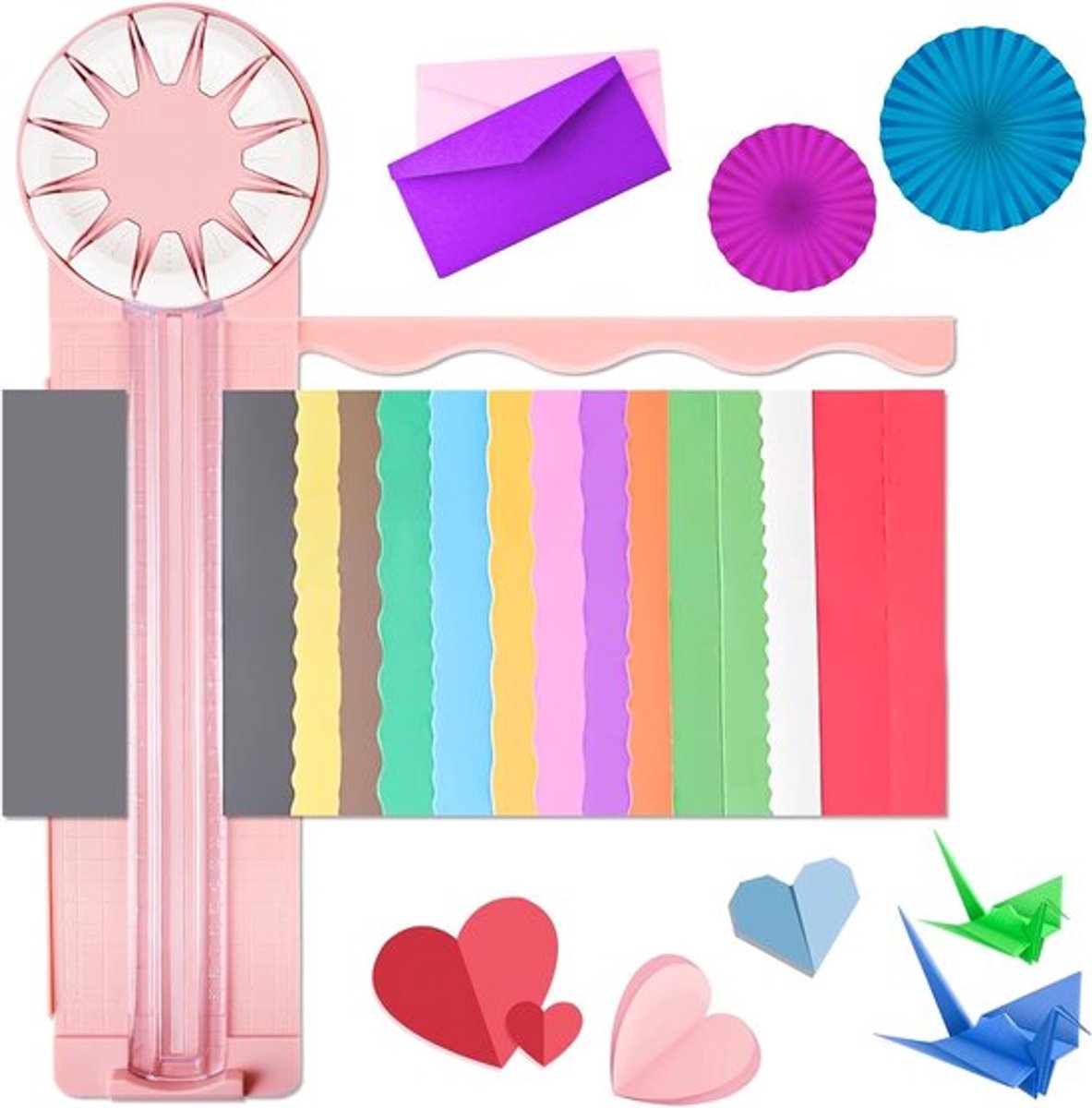 Veelzijdige 12-in-1 Papier Snijder voor Creatief Gebruik, Perfect voor A4, A5, Foto's en Scrapbooking