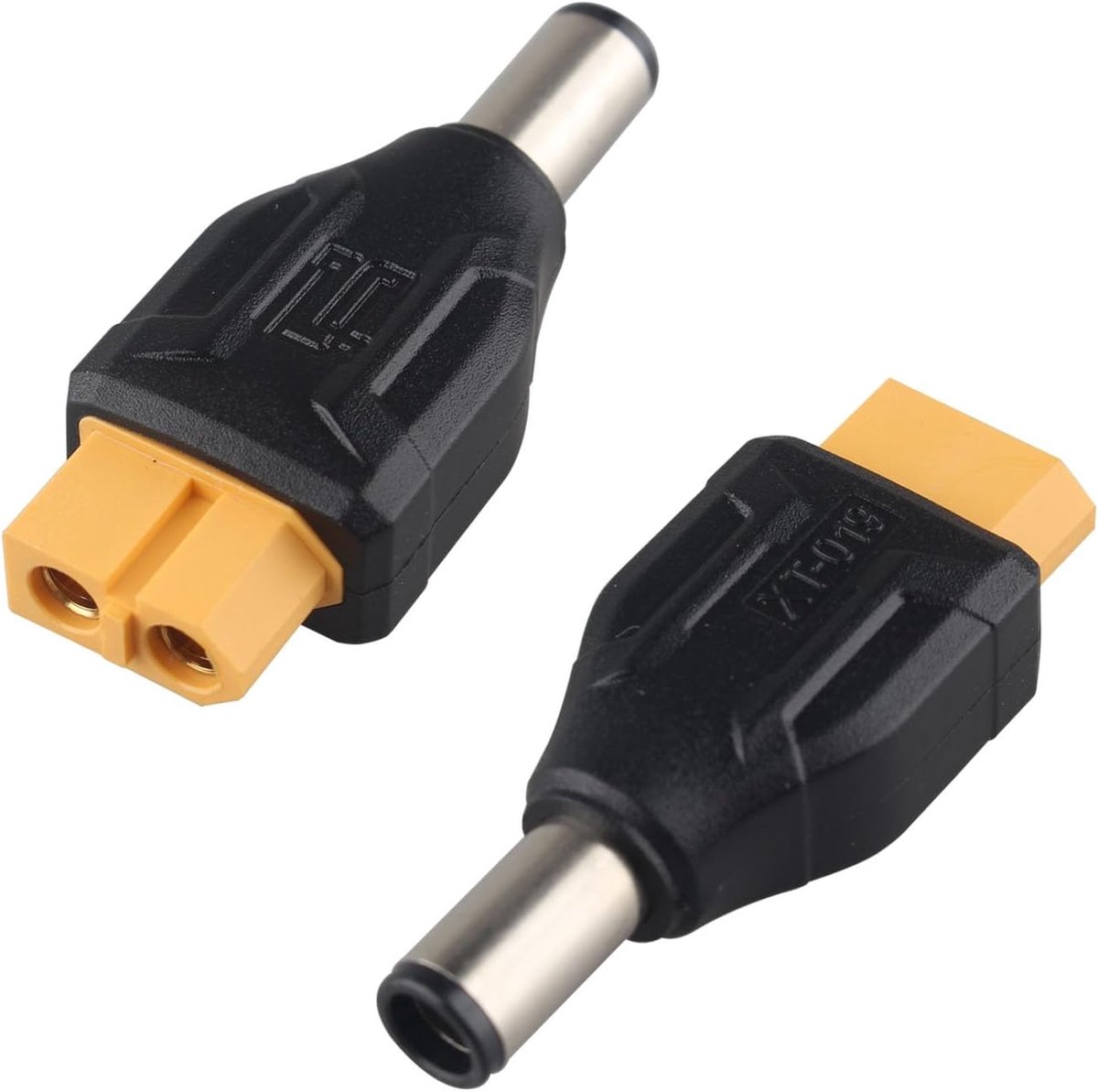 2PCS DC Male to XT60 Female Connector Adapter XT60 to DC7406 Bullet Connector for Lipo Battery Drones FPV Monitor - ShopVlot