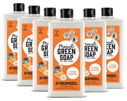 Marcel's Green Soap Afwasmiddel - Sinaasappel & Jasmijn - 6 x 500ml