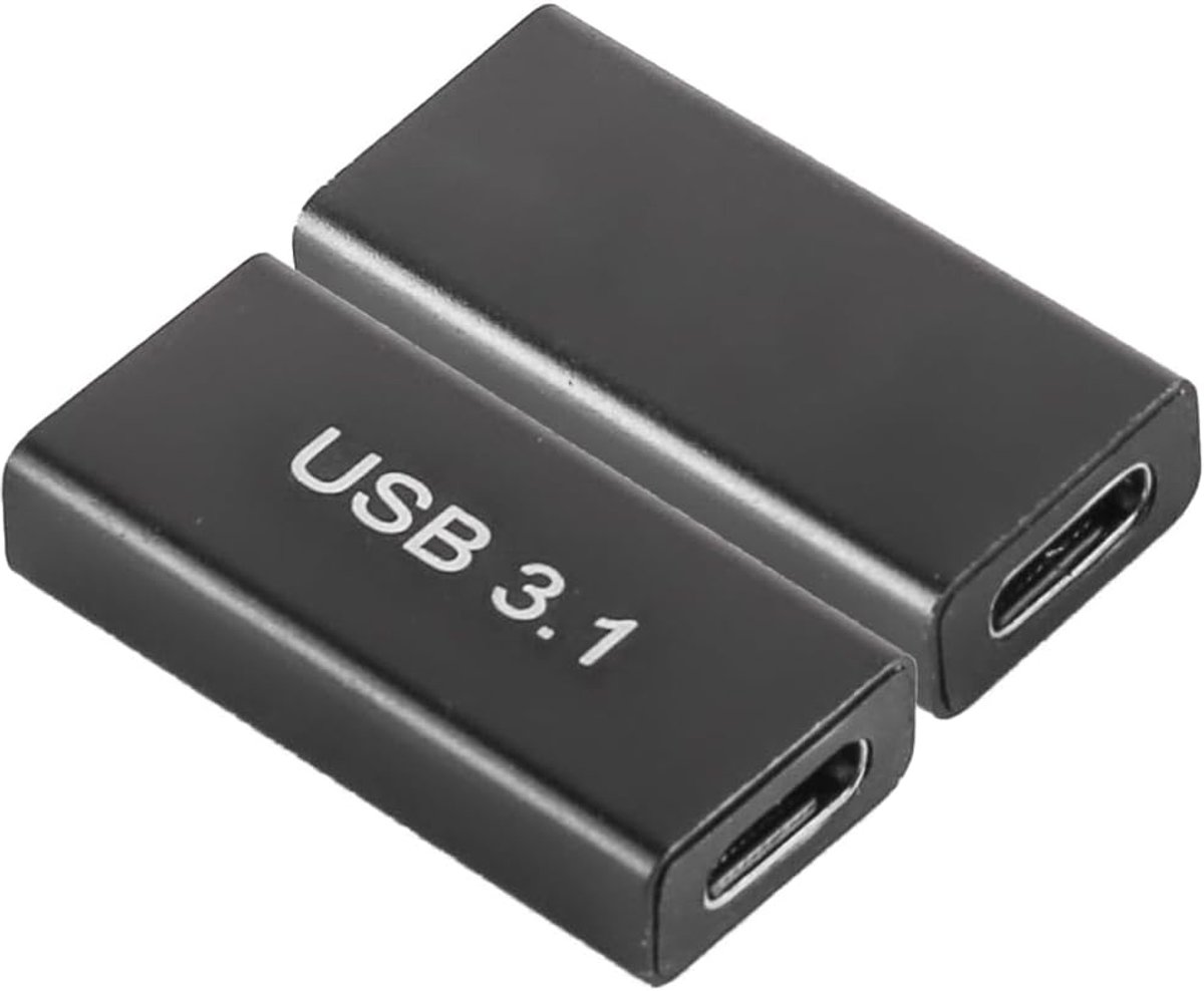 SnelShoppen - 2PCS USB 3.1 naar USB 3.0-adapter Type-C vrouwelijk naar USB 3.0 vrouwelijk Gegevensoverdracht Snel opladen 10 Gbps Aluminium legering