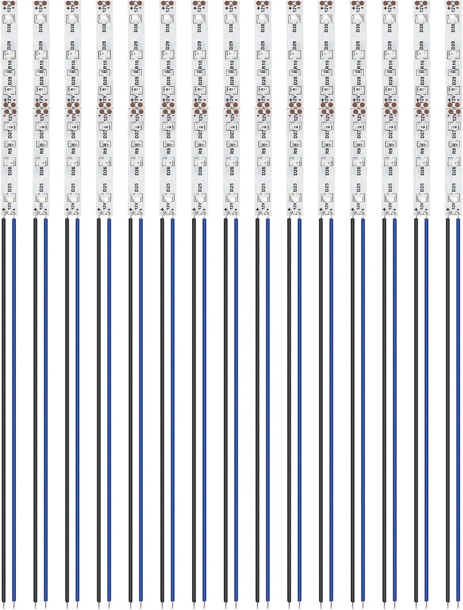 LED Strips 100 mm - 15 Stuks - Blauw - Helder licht voor modelbouw - ShopVlot