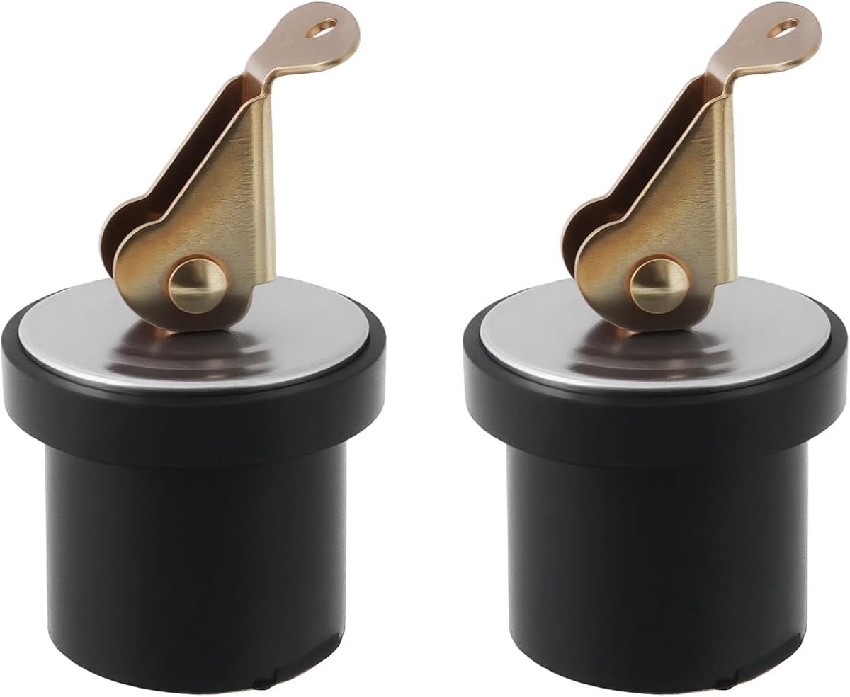 SnelShoppen - 2PCS 7/8 Inch Messing Snap Lock Baitwell Afvoerplug voor Botenschepen Jachten Kayaks - Betrouwbare Waterdichte Sluiting