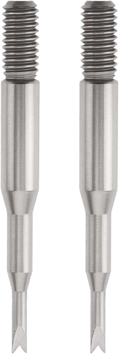 SnelShoppen - 2 Stuks 1.2mm Vorken Horloge Veerpen Gereedschap 6767-AF Vervangingsonderdeel Voor Precisie Horloge Reparatie