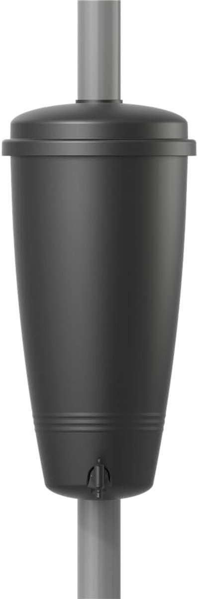 Regenton - Wateropvangbak - Planten Water Geven - Gemaakt van gerecycled plastic - 35 liter inhoud - Zwart
