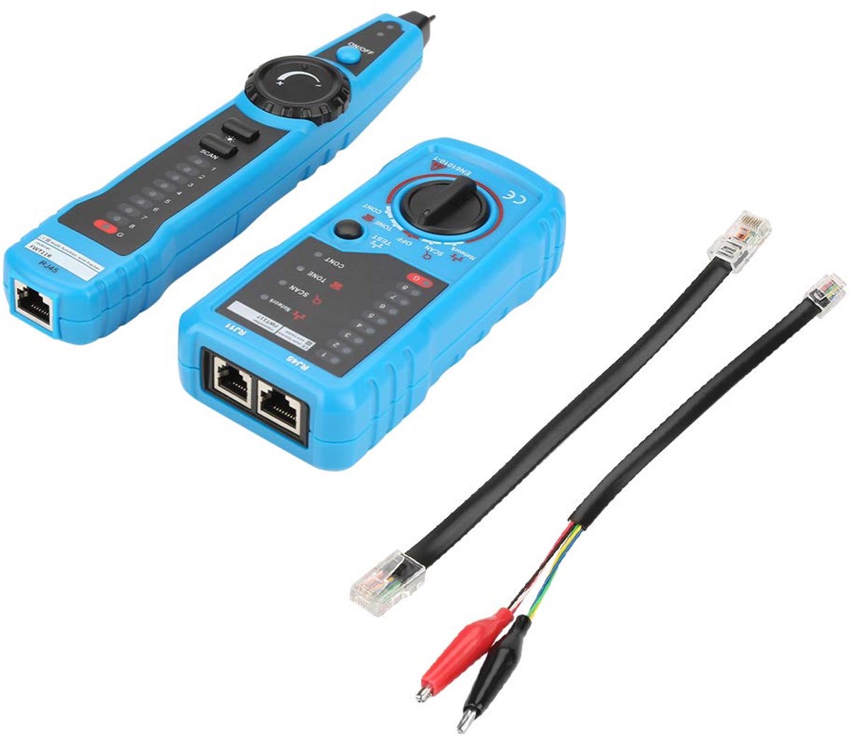 SnelShoppen - Handheld RJ11 RJ45 Telefoon Draad Tracker - Netwerk Kabel Testen en Opsporen - Kabel Breekpunten Vinden - Voor RJ11, RJ45 en Metaal Drad
