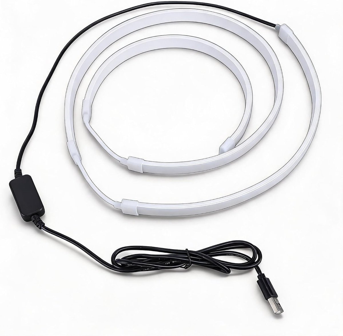 SnelShoppen - LED Backlight RGB LED Strip Lichten voor 32 Inch Monitor, Achtergrondverlichting voor PC, Kleurensynchronisatie, Plug and Play, 16 Miljo
