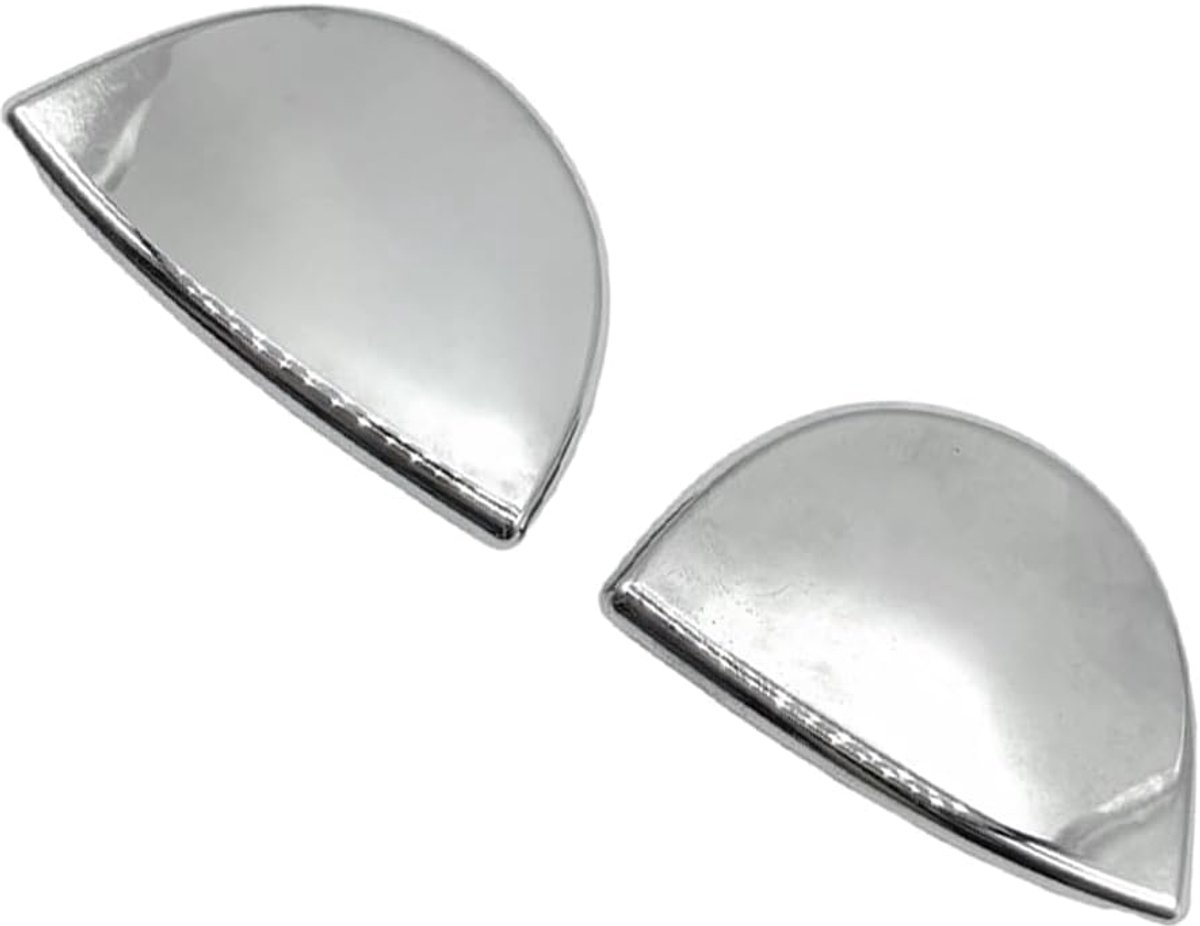 Car Headlight Washer Cover, Pair Chrome Front Bumper Headlight Washing Machine Cover Cap, Washing Machine Jet Cover - ShopVlot