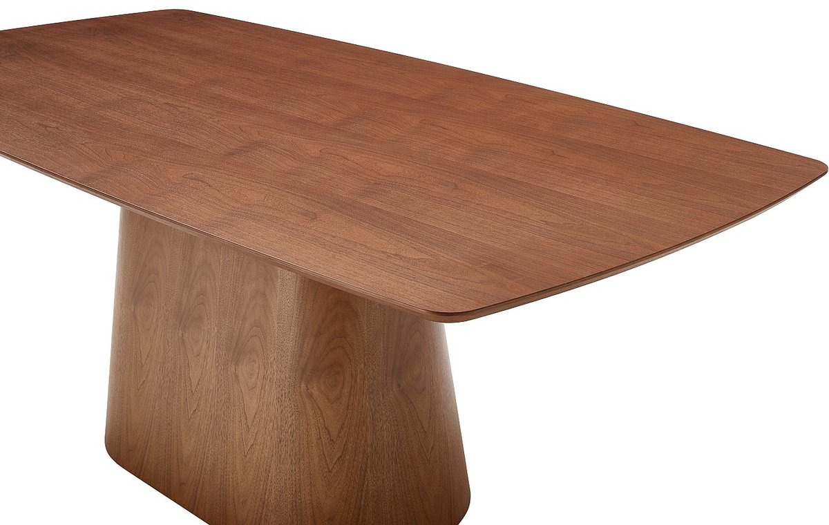 Vente-unique Eettafel 8 personen walnootfineer - Donker naturel - NIRASAKI