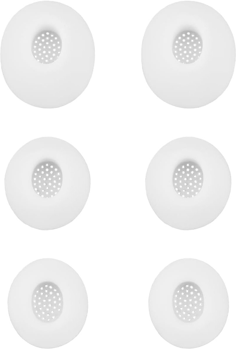 SnelShoppen - 3 Paar Vervangende Oordopjes Silicone Oordopjes voor Samsung Galaxy Buds3 Buds 3 Pro R630 - Klein Medium Groot - Wit - Comfortabel en St