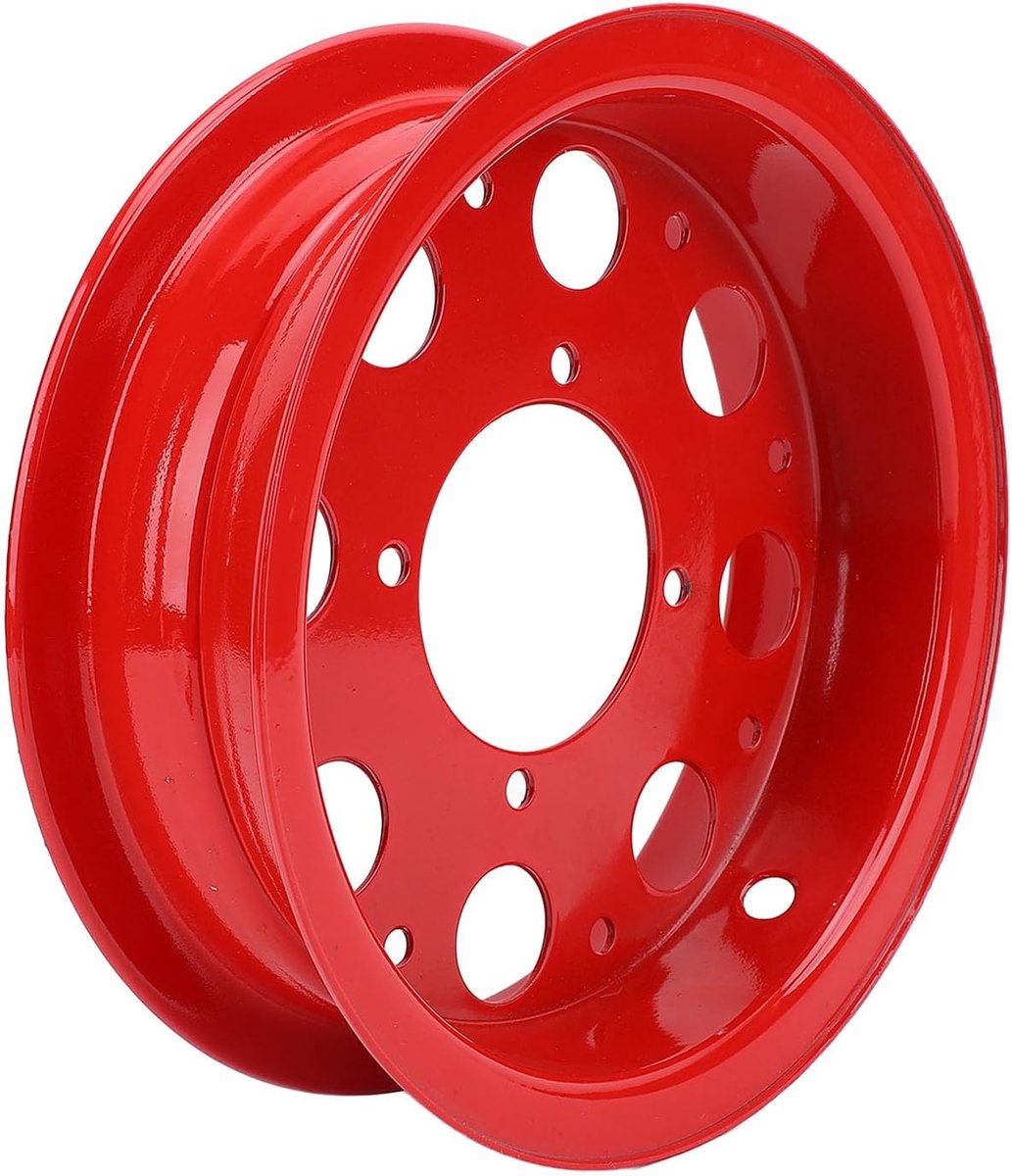 SnelShoppen - Rode Gepolijste Aluminium Motor Velgen Set Voor Monkey Z50A Z50 Z50J Z50R Voor- En Achterwielen, 2 Stuks