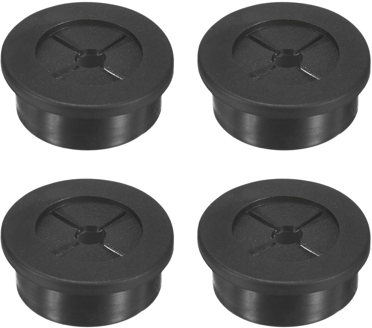 SnelShoppen - 4 Pack Rubber Grommets voor Kabels - 30mm Desk Grommet - Dubbelzijdige Flexibele Kabeldoorvoer - Desk Hole Cover - Bescherming voor Kabe