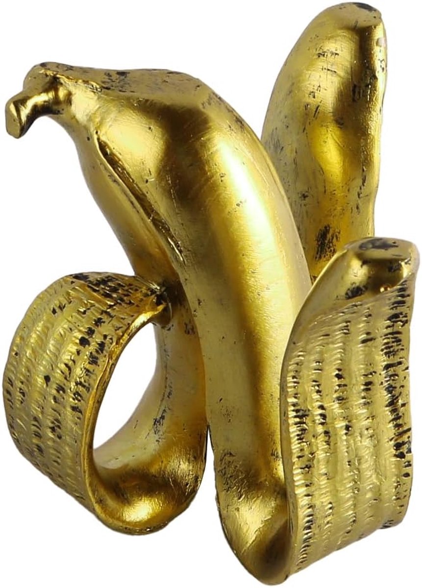 SnelShoppen - 1PCS Klassieke Kaarsenhouder Bananenvorm - Decoratieve Tafelkaarsenhouder - Kunstzinnig Resina - Ideaal voor Woonkamer, Feest, Tuin