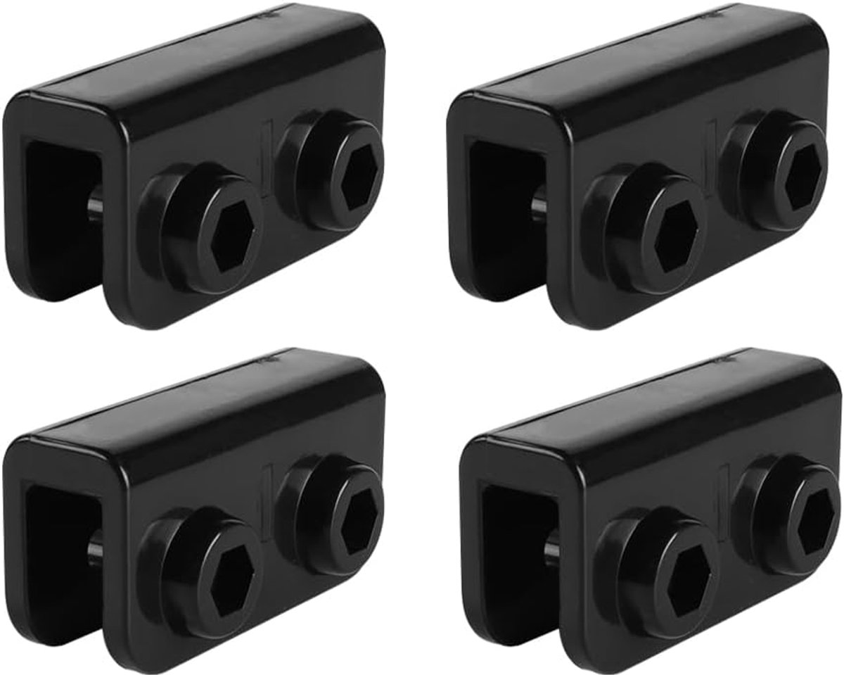 Tiardey 4-delige Pop Up Gazebo Vervangende Connector Tent Accessoires Plastic Rechte Hoek 2-Weg Elleboog Connector - ShopVlot