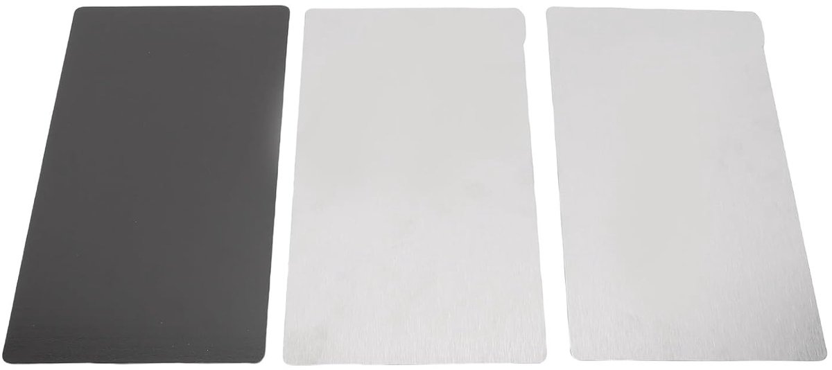 SnelShoppen - 2Pcs Flexibele Bouwplaat Set voor SLA DLP 3D Printers - Roestvrij Staal - 228x131mm - Vervangingsset voor M7 en M7 Pro