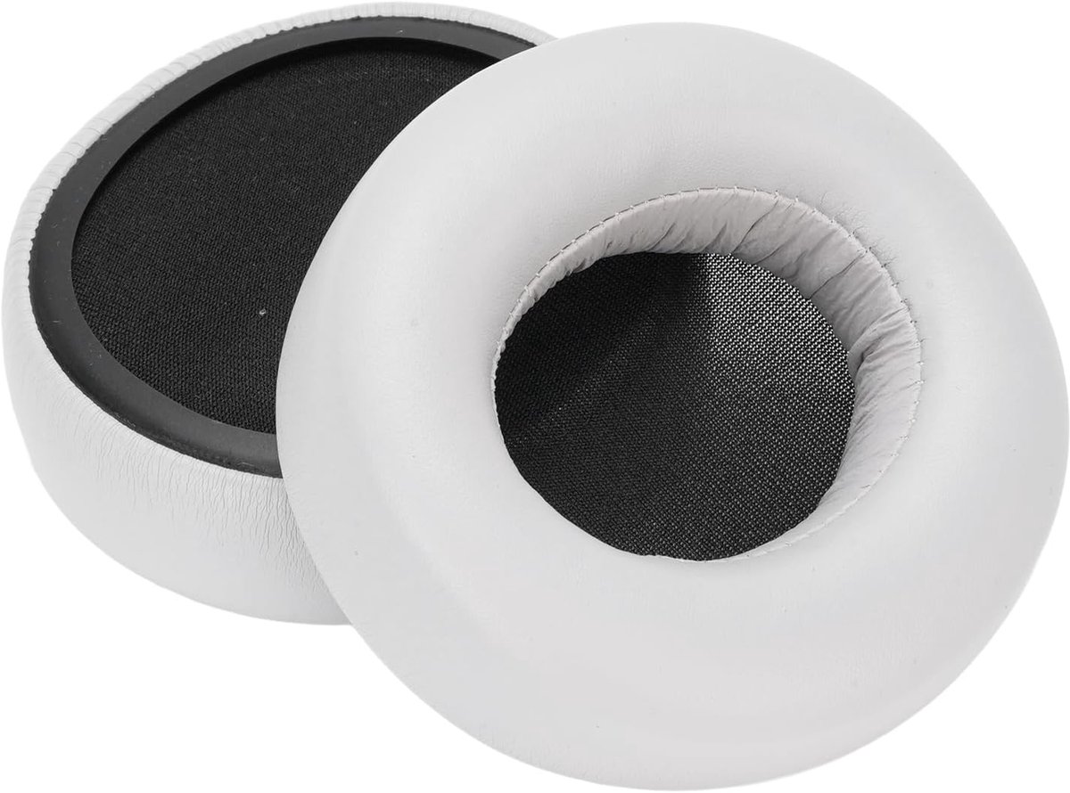 SnelShoppen - Vervangende Oorkussens voor Hoofdtelefoons, Geheugenfoam en Kunstleer, Zwart/Grijs, Ideaal voor RB-M700B, RB-M500B, RB-M300B, RB-M500BE-