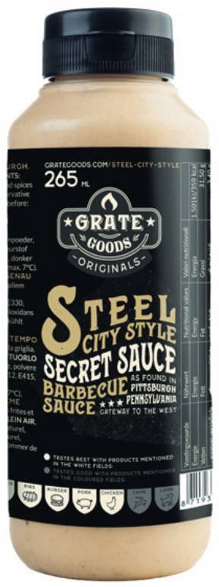 Grate Goods - Steel City Secret Sauce - 265 ml