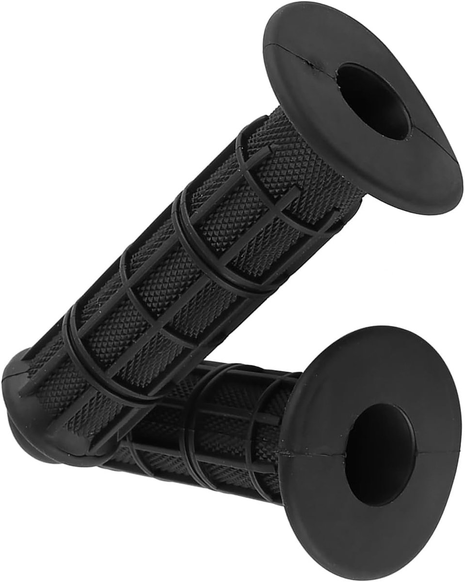 SnelShoppen - 1 Paar 22 25mm 7/8in Universele Silicone Motorfiets Handvatten Zwart - Anti-slip Vervangingsset voor Motoren