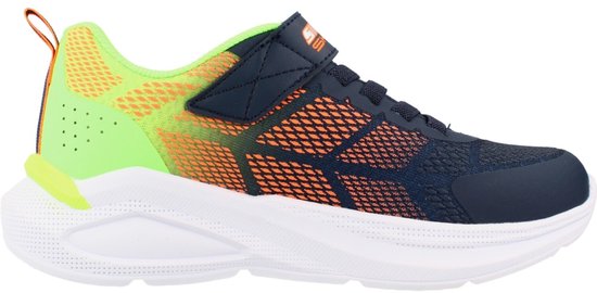 Skechers Kinderen Microspec Max Velocity Sneakers 404110L NVLM Navy Lime