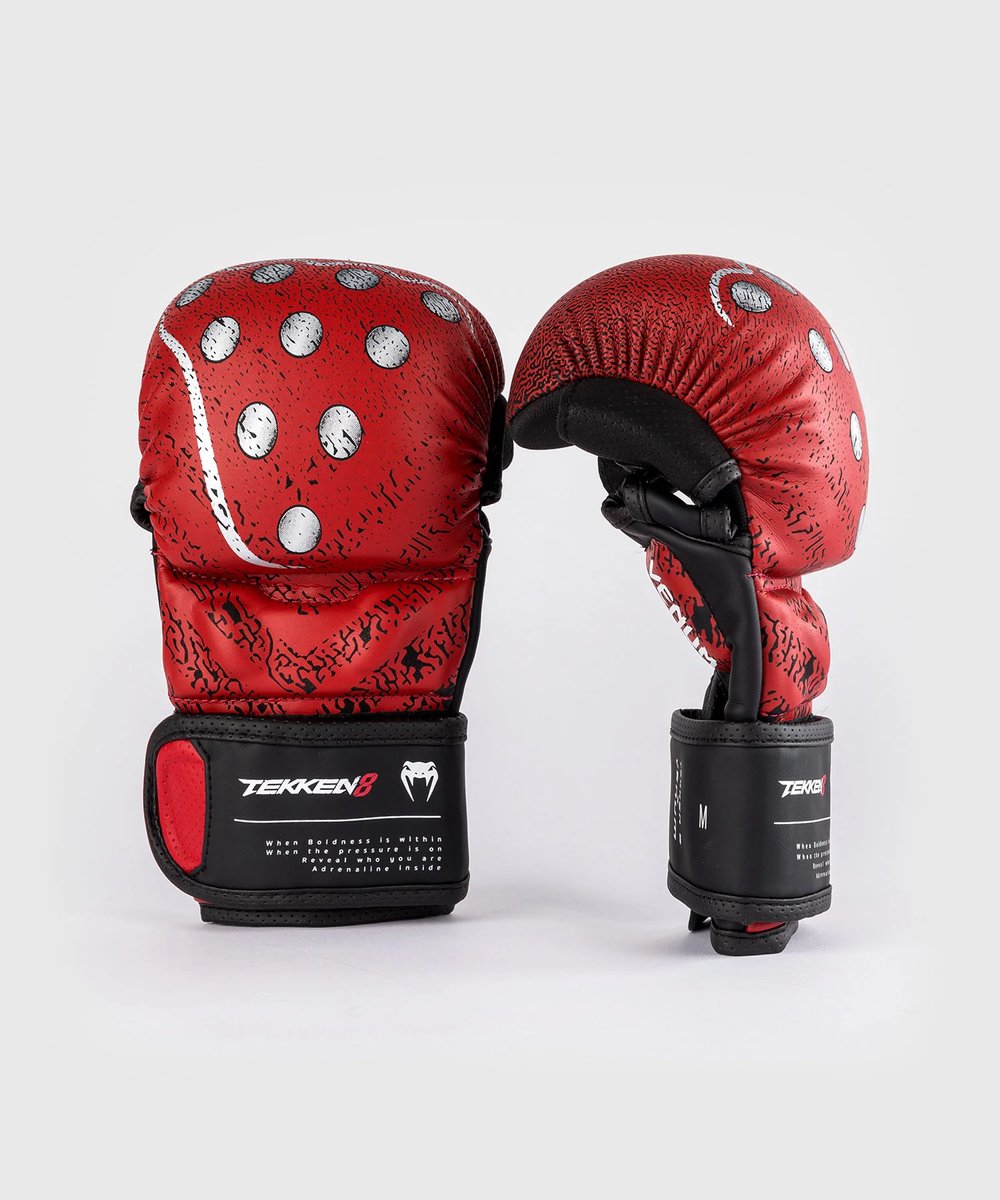 Venum x TEKKEN 8 Kazuya MMA Sparringhandschoenen – Rood/Zwart – L/XL