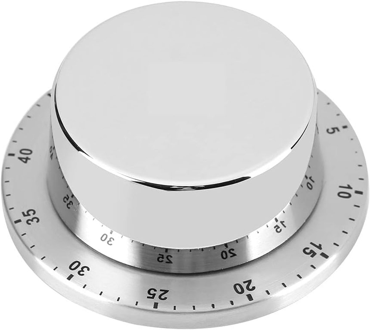 SnelShoppen - Mechanische Keuken Timer met Magnetische Basis - 1 Uur Kookafteller, Duurzaam Materiaal, Lichtgewicht en Handig voor Koken en Bakken