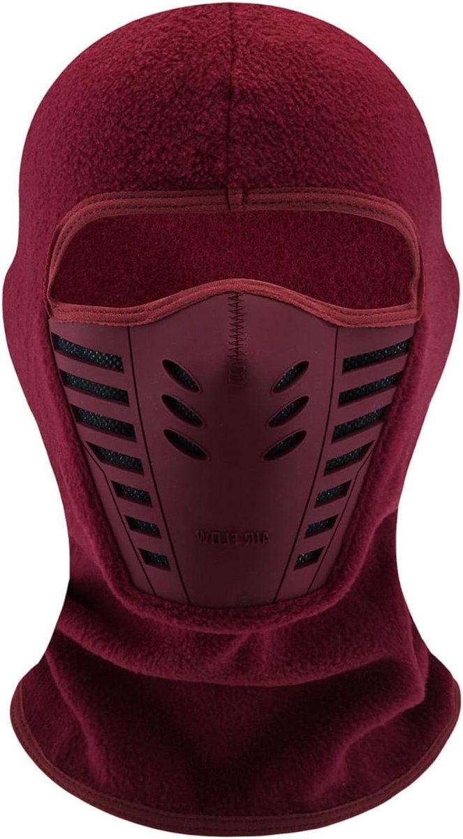 Outdoor Ademend Masker - Wintersport Hoofddeksel - Bescherming tegen Wind - Mesh Ventilatie Ontwerp - 25 x 36 cm - Zwart