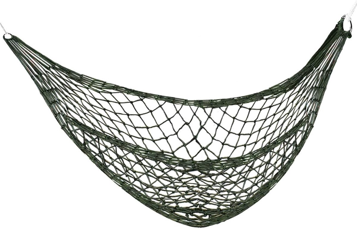 SnelShoppen - TRIXES Survival Hammock - Nylon Hangmat - Lichtgewicht Camping Hangmat - Draagbaar en Compact voor Tuin, Reizen en Kamperen - Tot 200 kg