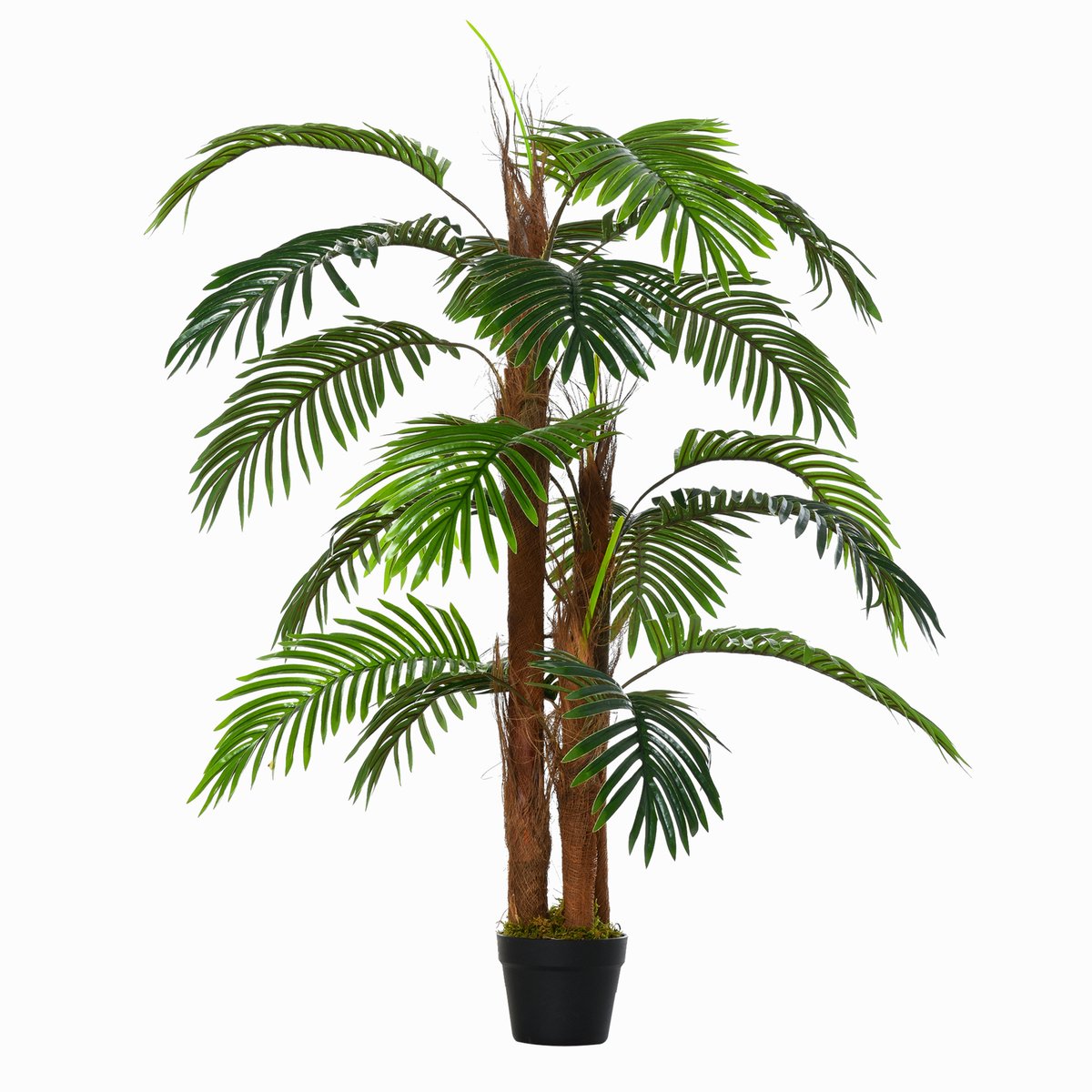 Artificial Palm Tree Artificial Silk Plant in Pot for Home Office Living Room Bedroom Stairs Hallway Modern Decor Indoor Outdoor Lifelike Fake Pot Home Decoration Gift ，120cm