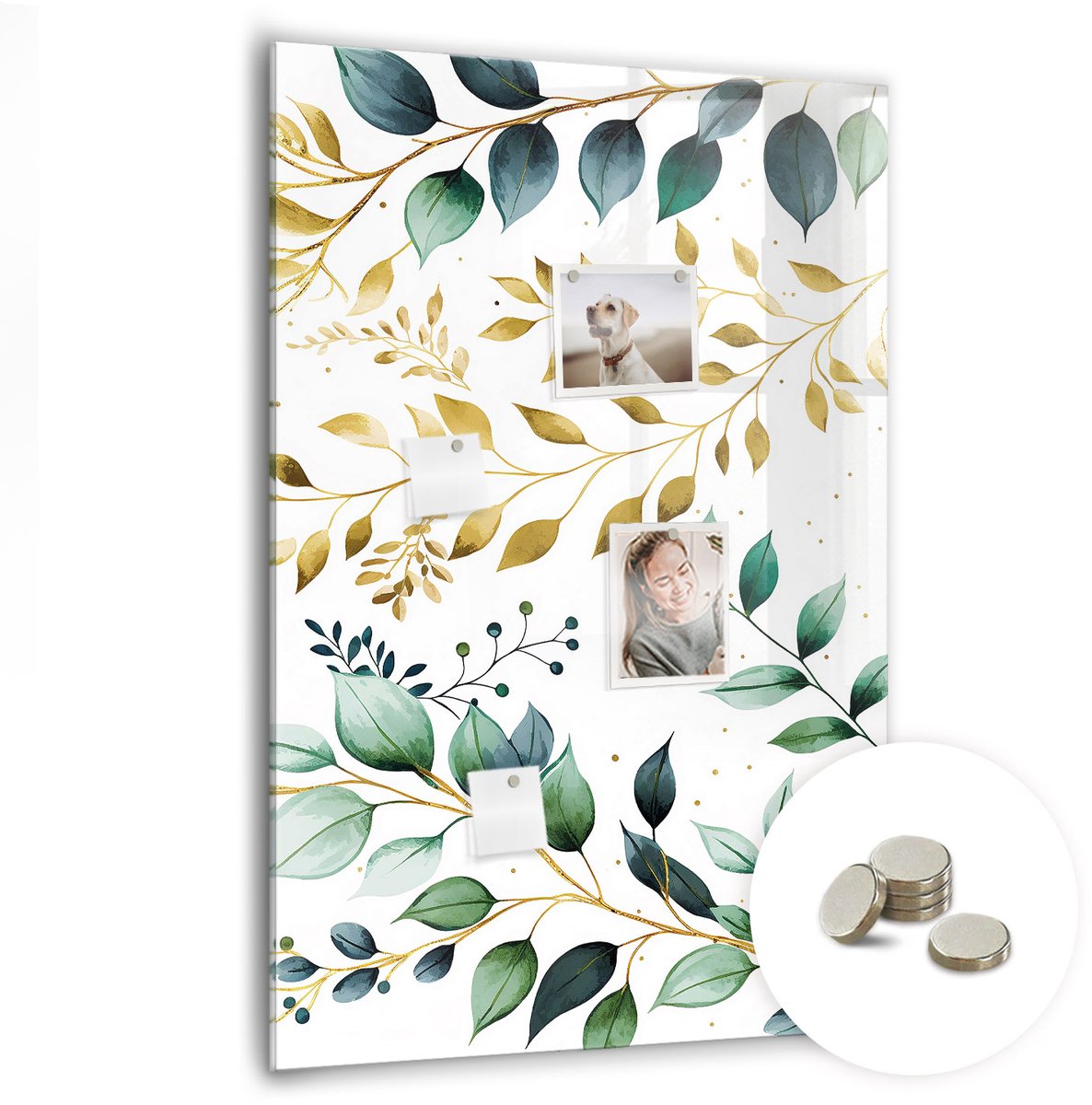 Coloray Glazen Magneetbord - Magnetisch Bord Chocoladerepen - 70x100 cm - Veelkleurig Magneetbord - Magnetic Board - Memobord