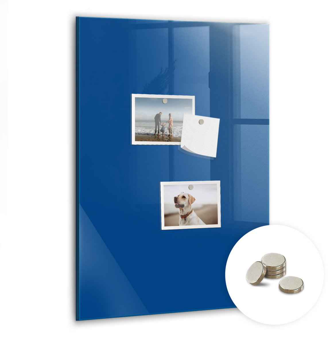 Coloray Glazen Magneetbord - Magnetisch Bord Violet - 40x60 cm - Blauw Magneetbord - Magnetic Board - Magneetbord Design