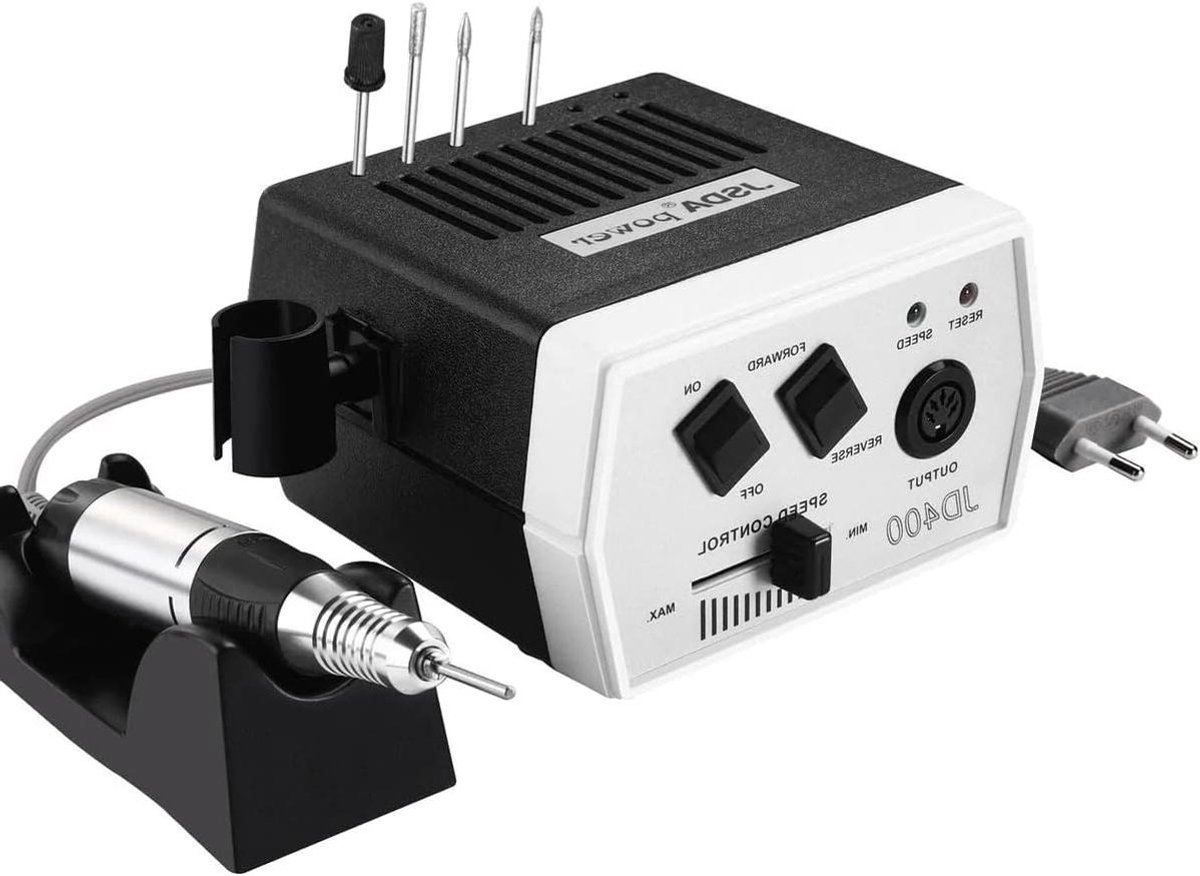 Elektrische Nagelfrees - Manicure Pedicure - Nageldesign Maken - Traploos Instelbaar - 30.000 Omw/min - Zwart