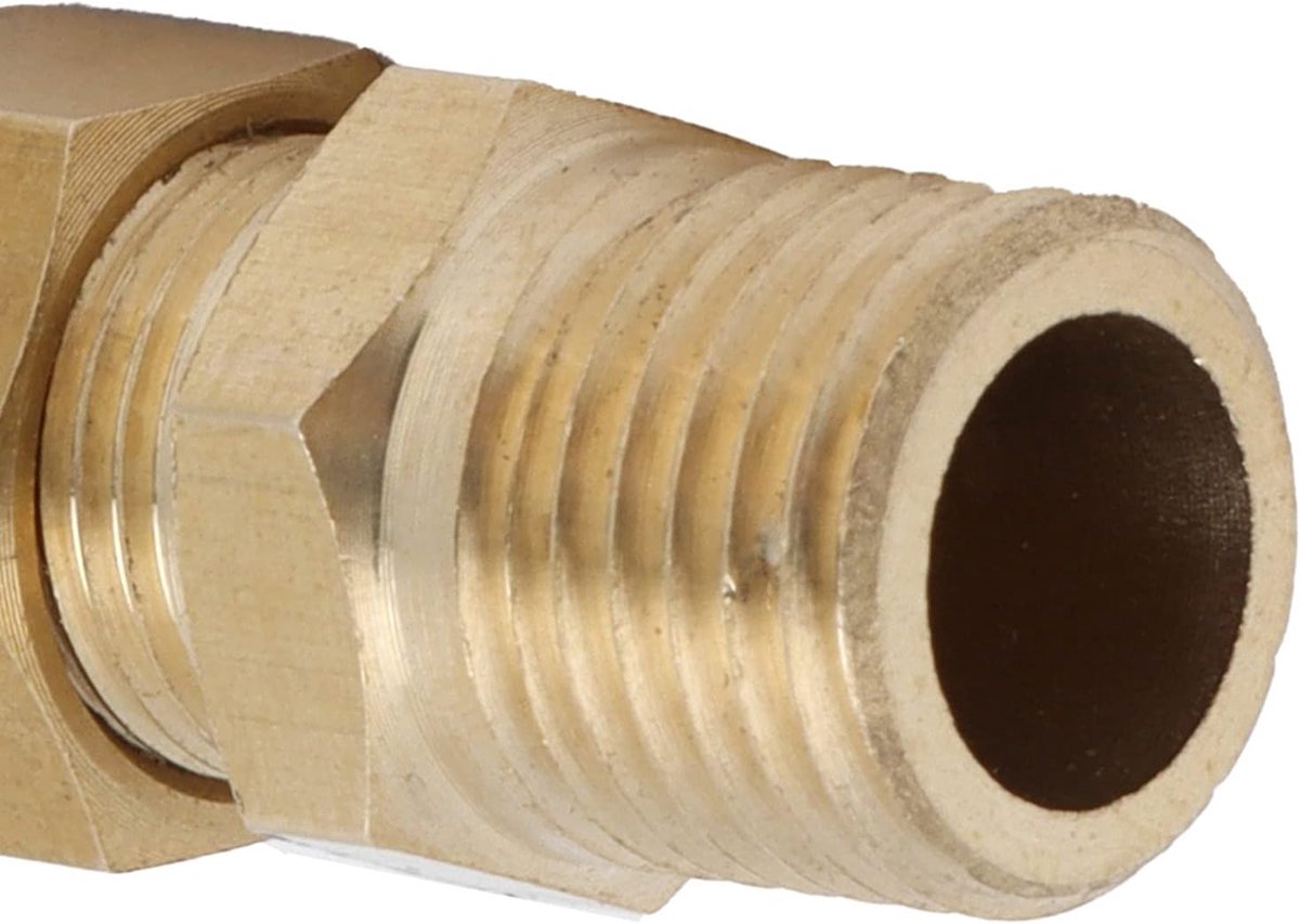 SnelShoppen - Fonteinsproeier Recht Tuin Irrigatie Jet Spray Kop voor Fontein Sprinkler Verstelbare Messing Mooie Spuitkop (2 punten 1/4)