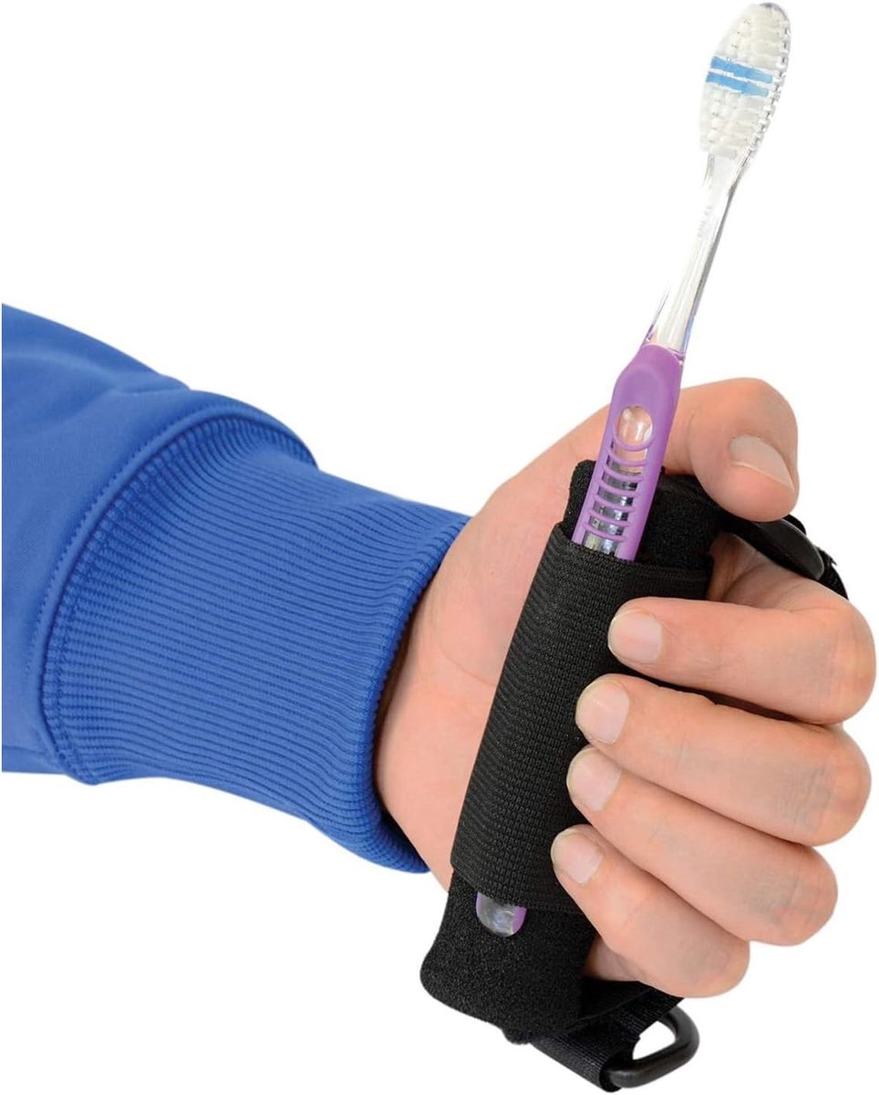 Food aid, adaptive utensil for the elderly, arthritis, weak eating aids, eating utensils holder, handles, disabled tools, adjustable tool, hand shakin