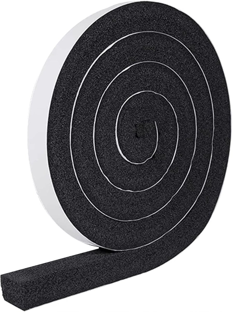 SnelShoppen - Zelfklevende Sealing Tape, Geluidsisolatie, Anti-Collisie Foam Seal 20mm x 30mm, Waterdicht en Duurzaam, Ideaal voor Deuren en Ramen