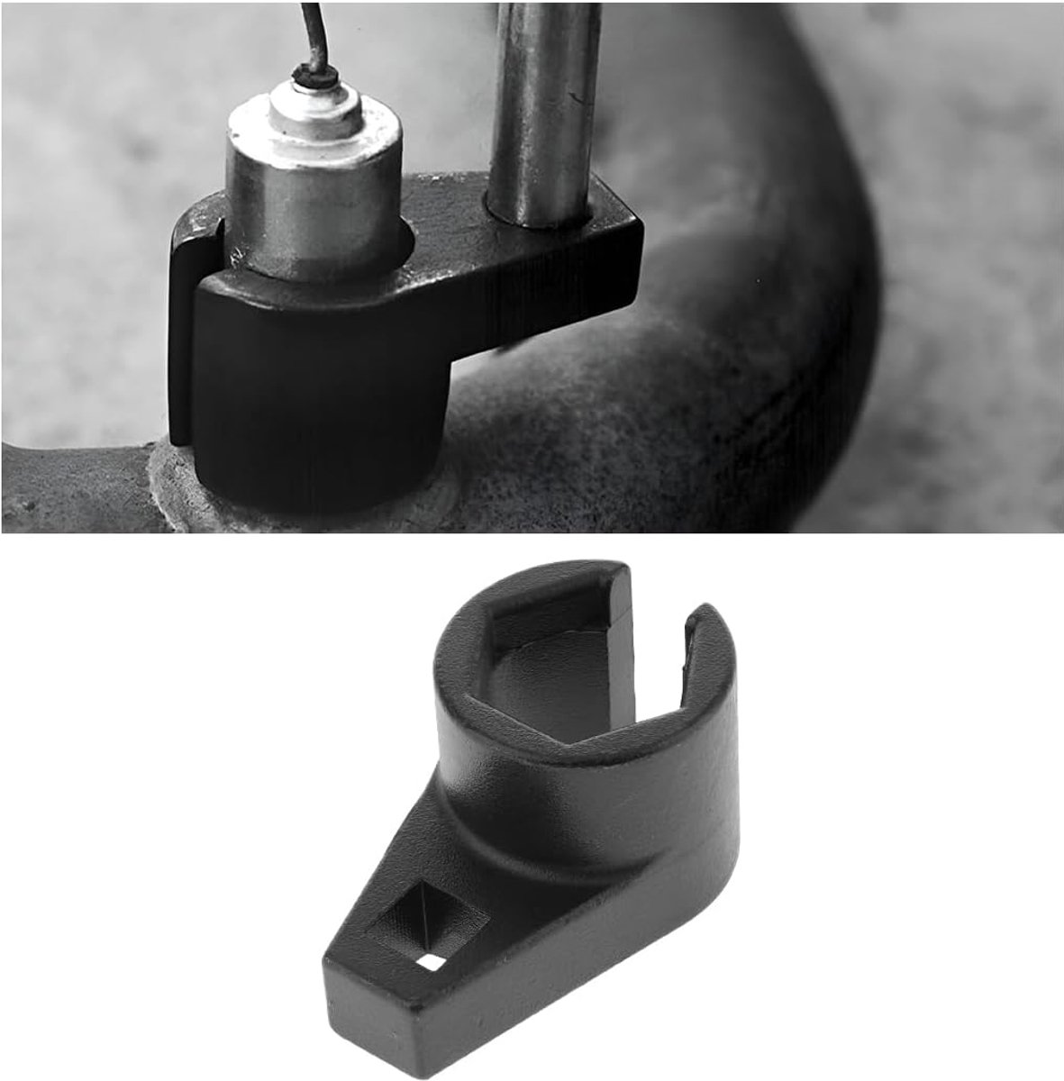 SnelShoppen - Universele 22 mm O2 Sensor Sleutel Verwijder Tool - Hoogwaardige Chrome-Molybdeen Staal - Voor Front O2 Sensoren - Duurzaam en Roestbest