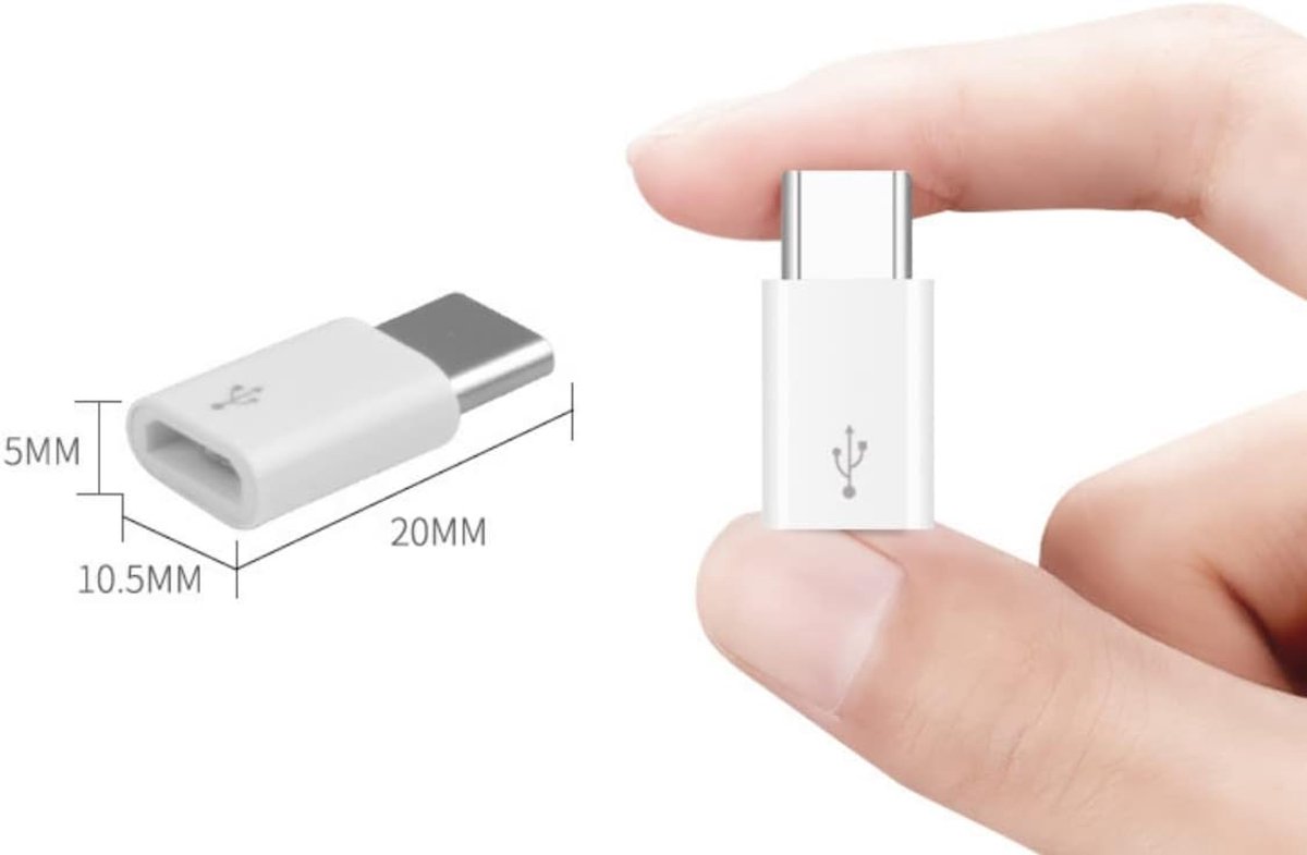 4pcs USB-C Adapters, Micro USB to USB C Type C Plugs for P9/P10/Nova, Galaxy S8 Other Type C Devices (2 Black+2 White) - ShopVlot