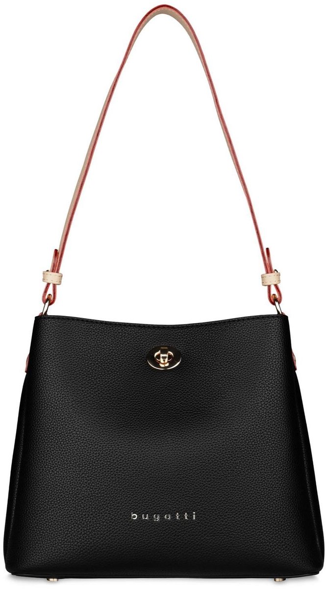 bugatti handtas schoudertas Ella Ladies Bag Black zwart