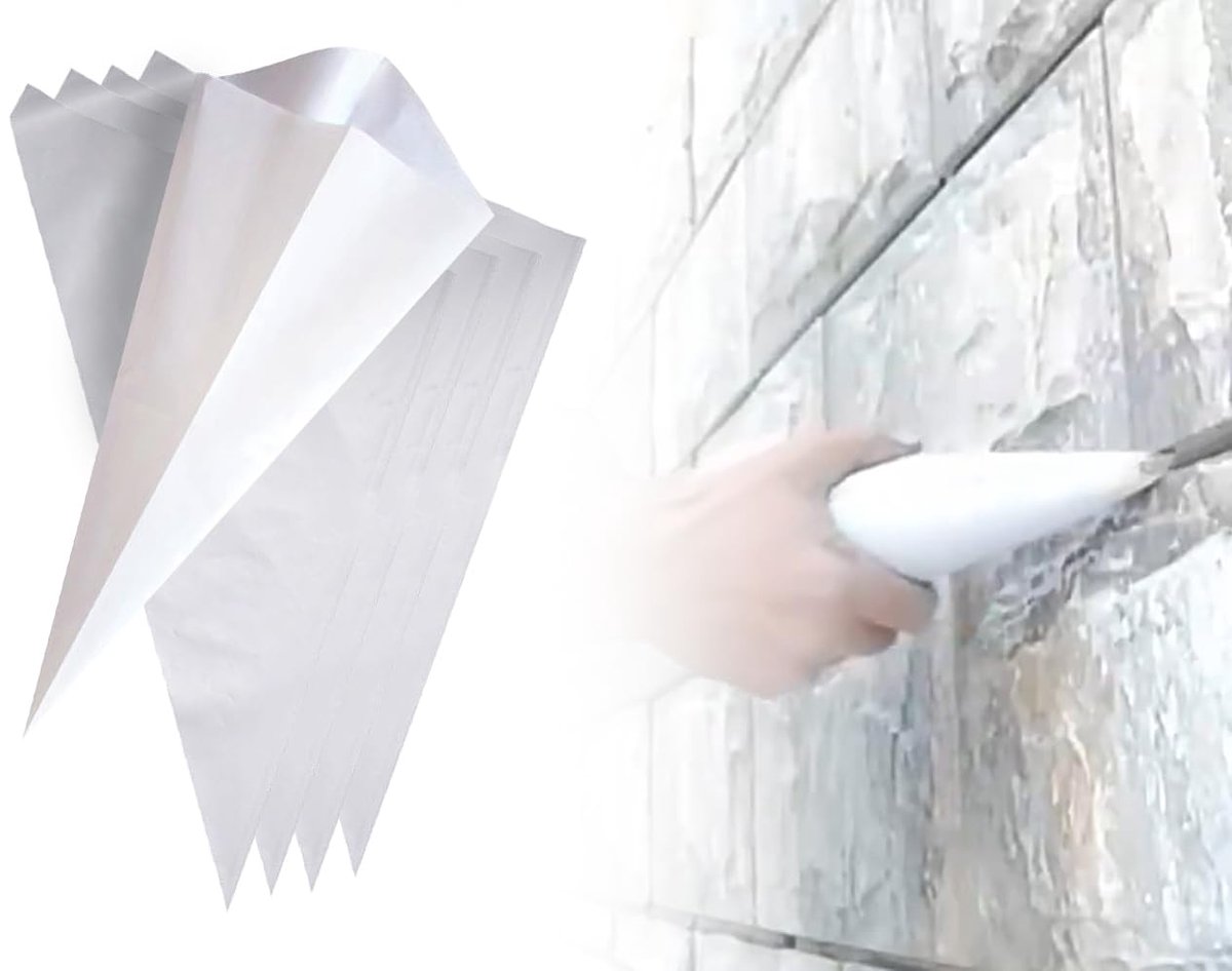 SnelShoppen - 5 Pcs Scheurvaste Voegen Vulmortelzakken Snelle Cement Mortel Spuit voor het Vullen van Tegelvoegen