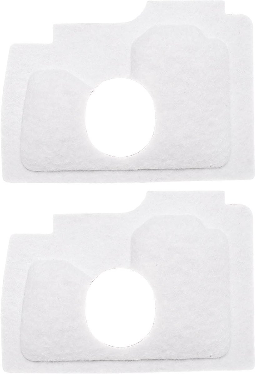 SnelShoppen - 2Stuks Luchtfilter Vervanging Geschikt voor Stihl MS170 MS180 017 018 Grasmaaier Filterpads Dubbel Laag Katoenen Luchtfilters 90x65mm Wi