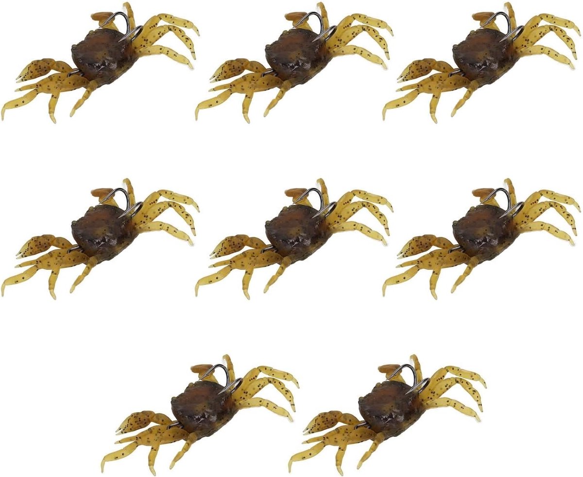 Kunstaas 8 STKS 13 Cm - Kunstmatige Krab Aas - Zachte Siliconen - Ideaal voor Zoutwater - ShopVlot