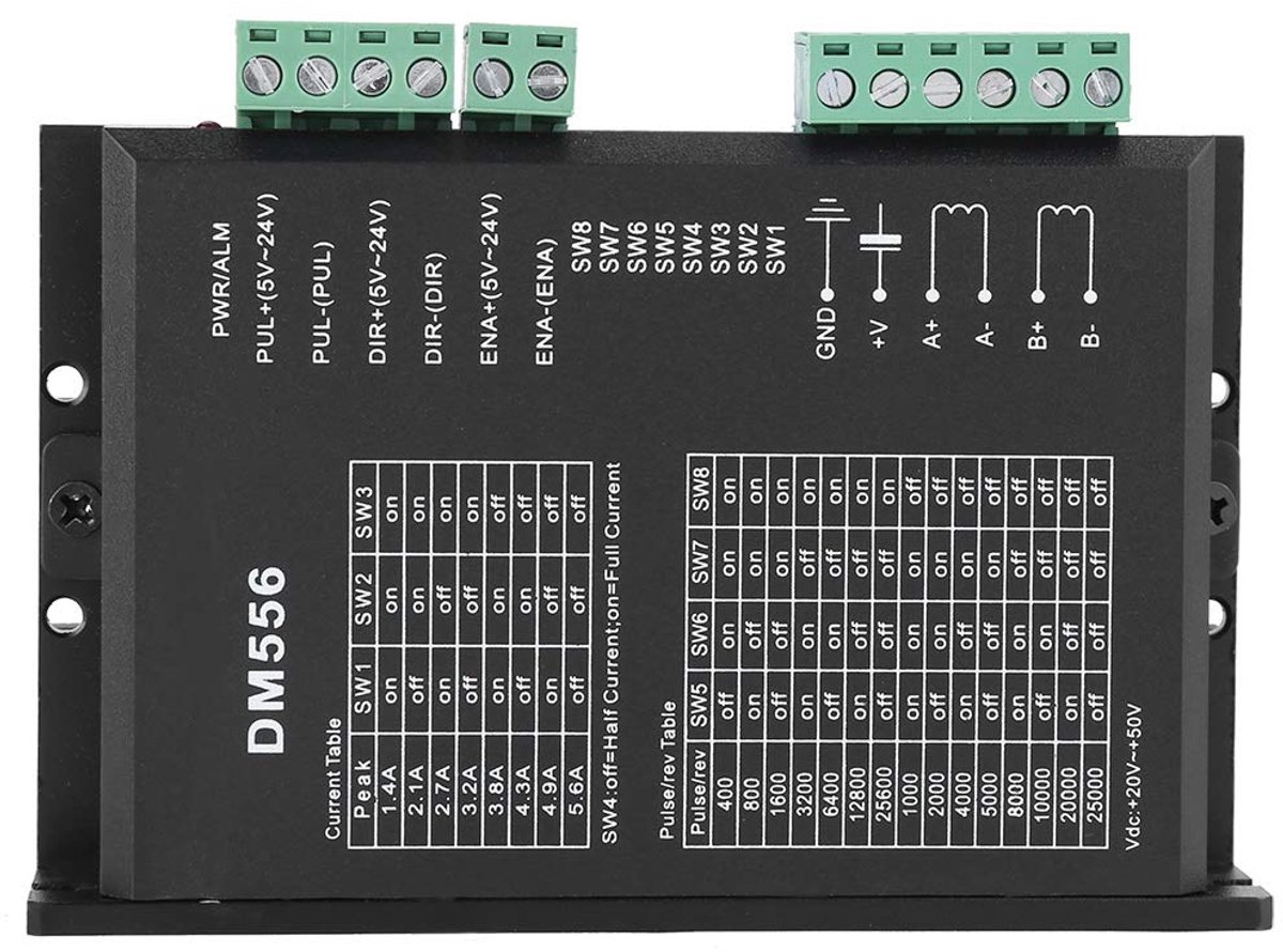 SnelShoppen - DM542 M542 Stappenmotor Driver 2-Fase 4.2A 20 tot 50V DC voor CNC Microstap Motoren, Geschikt voor 42/57 Stappenmotoren, Eenvoudige Inst