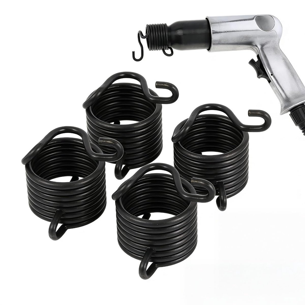 SnelShoppen - Pneumatische Graafmachine Spring 4pcs Pneumatische Beitel Accessoires Set Stalen Beugel Gereedschap Luchtbeitels