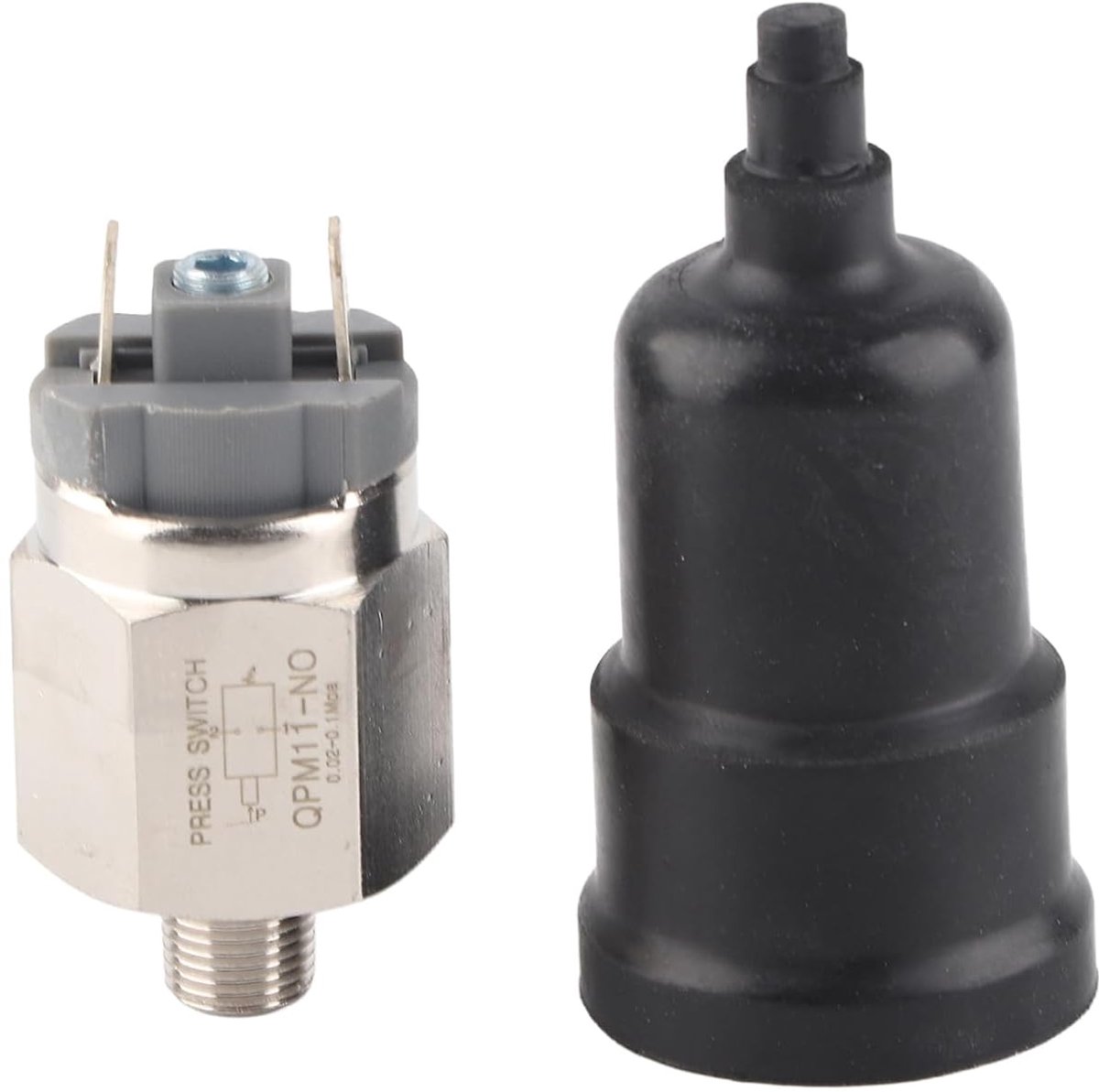 SnelShoppen - Drukschakelaar Normaal Open, Instelbare Drukschakelaar G1/8 Qpm11 0,02~0,1 MPA AC220V 48VAC/DC, Veilig en Betrouwbaar voor Diverse Toepa