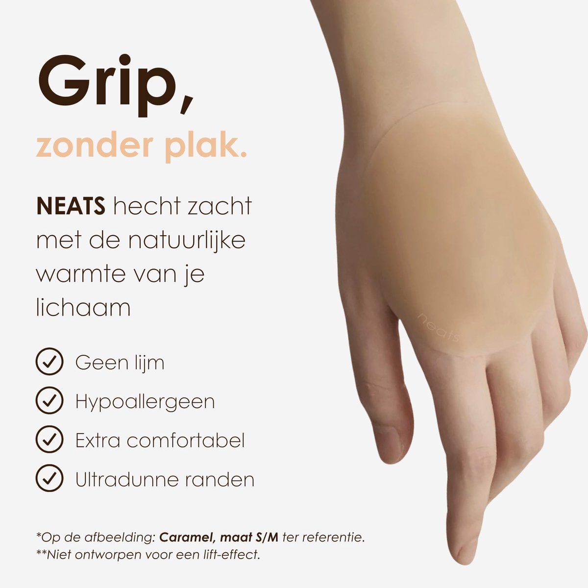 SnelShoppen - Herbruikbare Hypoallergene Siliconen Tepelhoezen Dames, Naadloos, Onzichtbaar, Grippy, No-Show Borsthoezen voor Feest, Dagelijks Gebruik