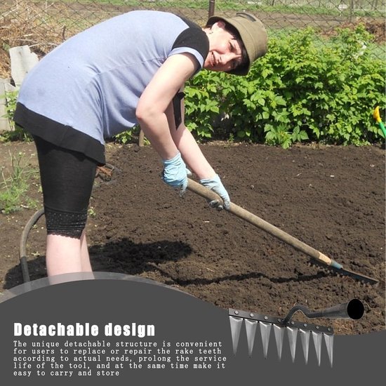 Handonkruid Weder - Wiedeg Gereedschap - Onkruid Verwijderen - Koolstofstaal Constructie - 33 cm Breed - Metaal — afbeelding 5