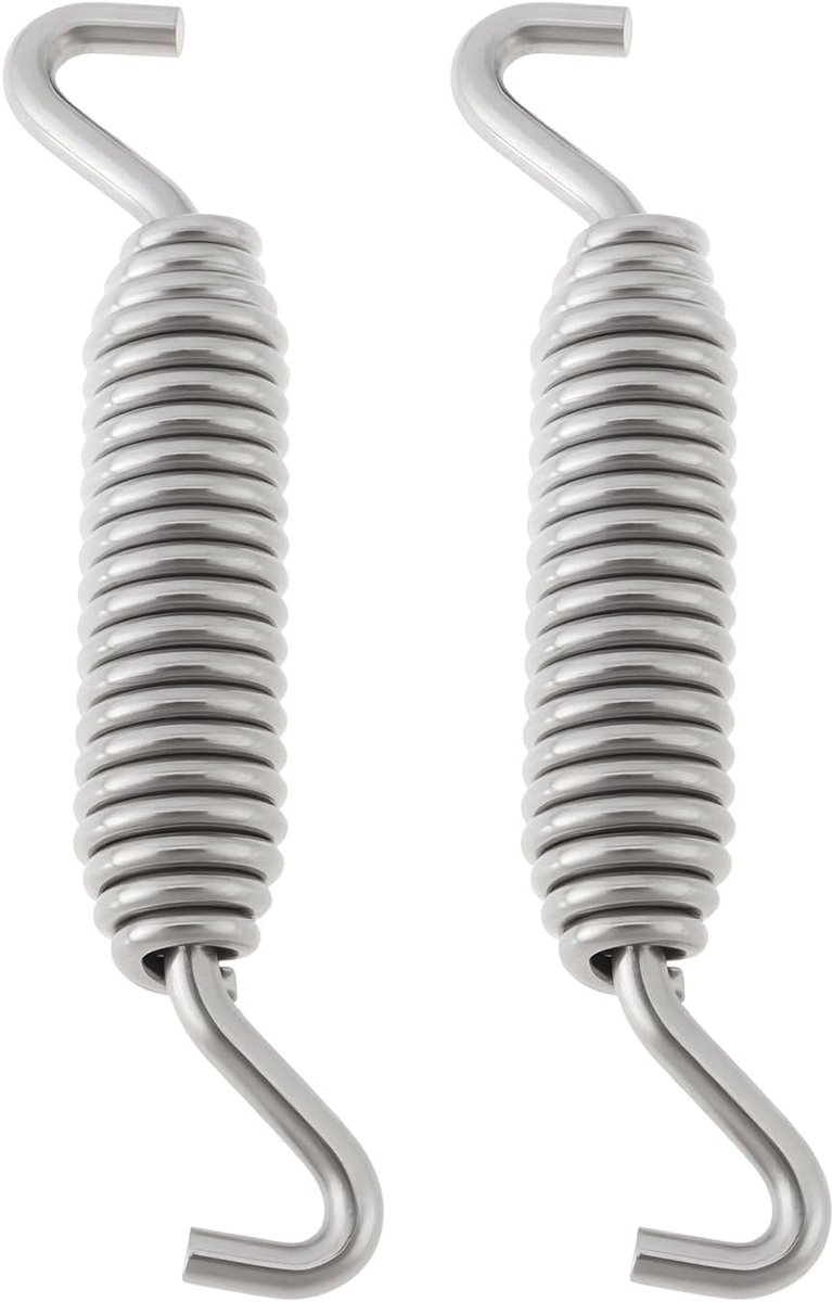 SnelShoppen - 2 Stuks Motorfiets Zijstandveer 990125 Geschikt voor Harley-Davidson FLH 99-06 XL883 1200 Silver 102x65x16.5mm